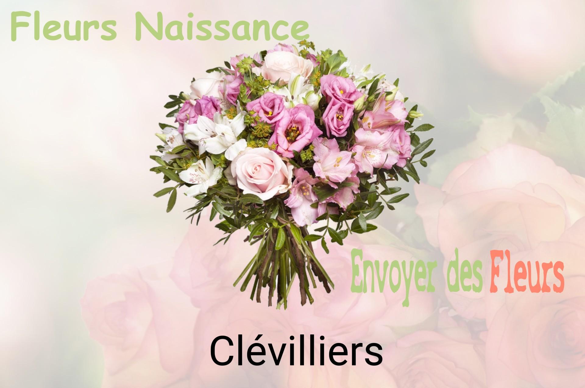 Bouquet de fleurs de naissance livré à Clévilliers